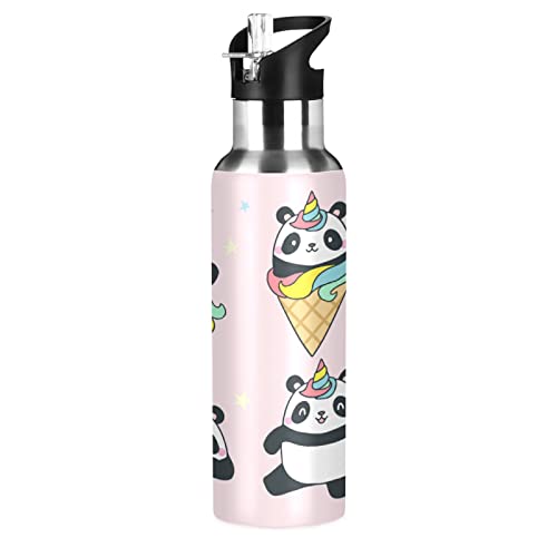 Mnsruu Simpatico Panda Unicorno Arcobaleno