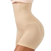 Y25D Tummy Control Shapewear Shorts for Women, High Waist Faja Body Shaper Underwear Under Dresses Nude