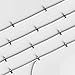 200 Pcs Cable Clips 4/6/8/10mm Nail in Cable Clips Cable Wire Clips Cable Tacks Coax Cable Clips Speaker Wire Clips Cable Nails for Cords Wall Wire Clips RG6 RG59 CAT6 RJ45 Ethernet Cable Clips Black