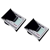 Sleek Seen On TV Slim Clip - Double Sided Mens Slim Credit Card Holder With Money Clip! (Black Chrome) Two Pack