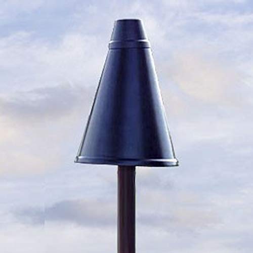 Legends Hawaiian Cone Outdoor Garden Torches With Poles, Set-Of-2 (Smooth Black ) #TOP3