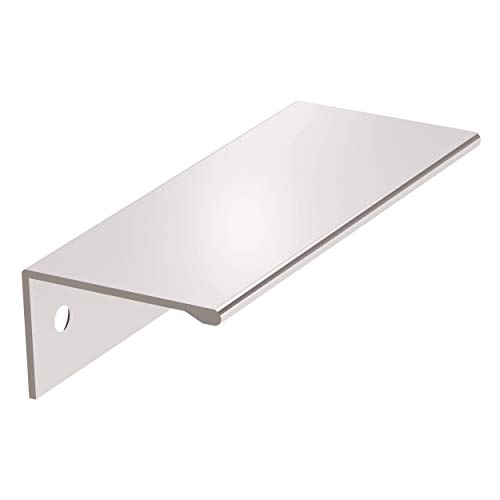 Image of Amerock | Cabinet Pull | Polished Chrome | 3 inch (76 mm) Center to Center | Edge Pull | 1 Pack | Drawer Pull | Drawer Handle | Cabinet Hardware