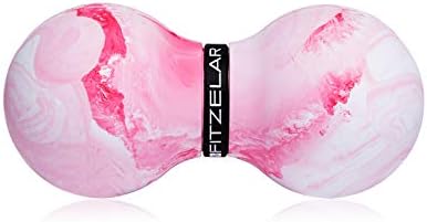 FITZELAR Bola de masaje doble de lacrosse para liberación miofascial, certificación SGS, tejido profundo de masaje para pies de cintura, espalda,