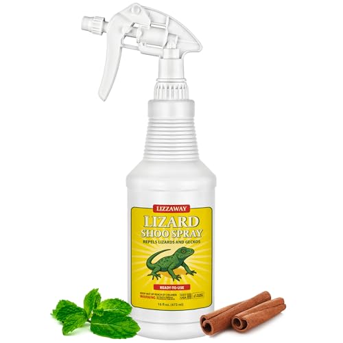 LizzAway Lizard Shoo Spray - Plant-Based Lizard Repellent for Outdoors & Home - Gecko, Skink, &...