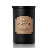 Manly Indulgence Last Call Scented Jar Candle, 22oz, Black