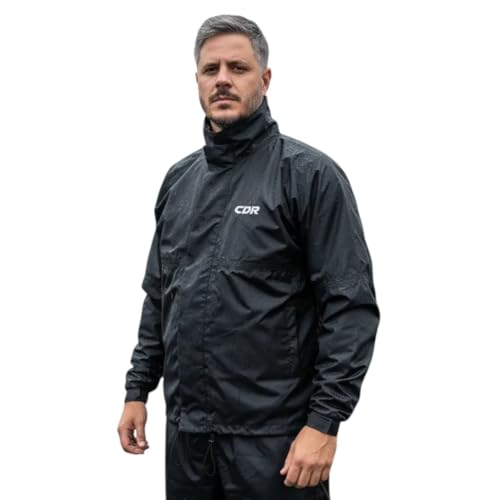 Jaqueta Capa de Chuva Para Motoqueiro em Nylon 100% Impermeável CDR Motoboy (BR, Alfa, P, Regular, Regular)