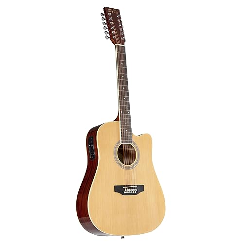 Red Hill AF-8 12-String Elektroakustische Westerngitarre mit...