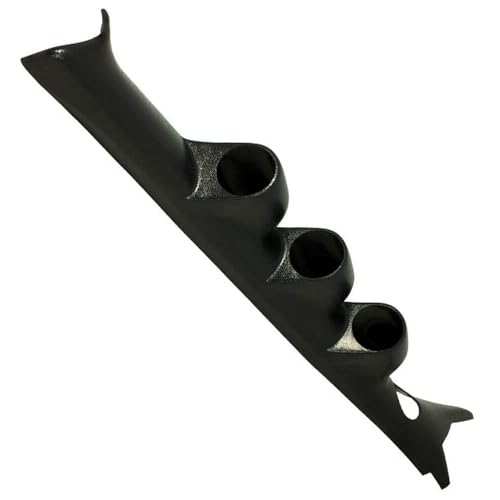 CNAYUID Black Triple Gauge 52mm Pillar ABS Plastic for Nissan for Sentra 2002-2007