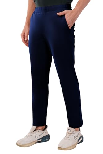 Image of SaintX Men's 4-Way Stretchable Athleisure Pants | Sweat Wicking Fabric | Slim Fit | Active - Sports Wear | Travel, Lounge & Casual Wear | Stylish Back Zipper Pocket | Available in Plus Size (ST06)