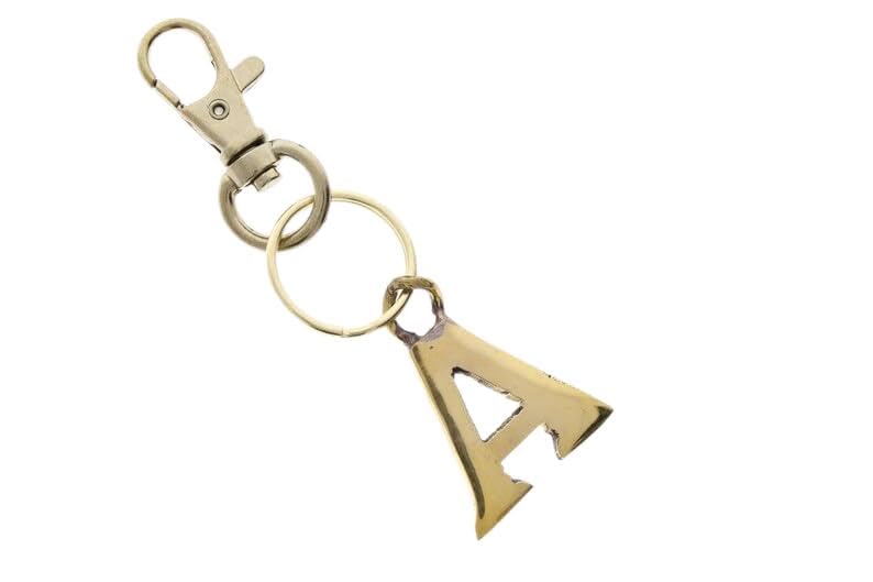 ③sale❁イニシャルキーホルダー   A Amazon.com: HHH Designs Key Chain Solid Brass Initial