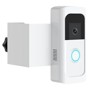 Anti-Theft Video Doorbell Mount, Doorbell Door Bracket No Drilling Compatible with Video Doorbell 2/ (2020 Release)/ Battery Doorbell Plus/Pro for Houses, Apartments, Rentals (White)