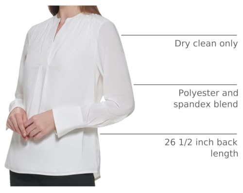 Image of Calvin Klein Women's Sleeveless Collared Twist Front Blouse