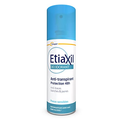 ETIAXIL - Anti-transpirant - Traitement Transpiration Modérée - Protection 48h - Aisselles - Adapté aux peaux sensibles - Spray sans gaz - Fabriqué en France - 100 ml Cover