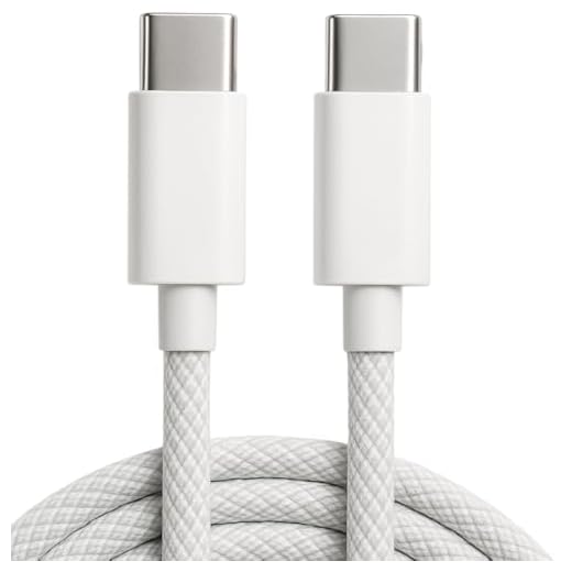 Cabo USB-C Tipo C 60W Trançado 2M Premium De Nylon Compatível com iPhone 15, 15 Pro/Max, iPhone 16, 16 Pro/Max, iPhone 17, 17Pro/Max, Samsung Galaxy, IOS/Android