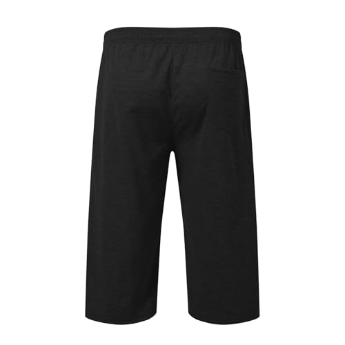 Men's Casual Pants Lightweight Breathable Comfortable Elastic Waist Loose Fit for Outdoor Activities and Everyday2