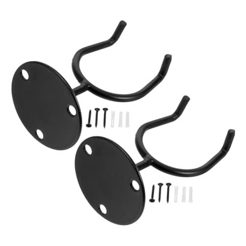 GOOHOCHY 2pcs Baseball Bat Holder Display Mount Bat Storage Rack Hooks Space-saving Wall-mounted for Home and Sports Facilities