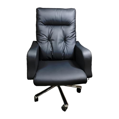 Image of Lakdi The Furniture Co High Back Faux Leather Comfortable Executive Chair & Revolving & Recliner Chair | Director and Executive Chair | Metal Base - Black Color (111013163 Black)