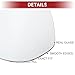 ACROPIX Car Right Passenger Side Heated Mirror Glass for Kia Rio 2018-2022 with Backing Plate No.87621H9020 - Pack of 1