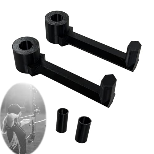 Sevomie 2pcs Universal Bow Buddy Hanger Headrest Mount, Archery Bow, Compound Bow Gear Hanger for Cars, Secure Vehicle Storage Organize (Black)