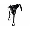 Blessing Premium Horse Bare Back pad with striuups (Normal, Black)