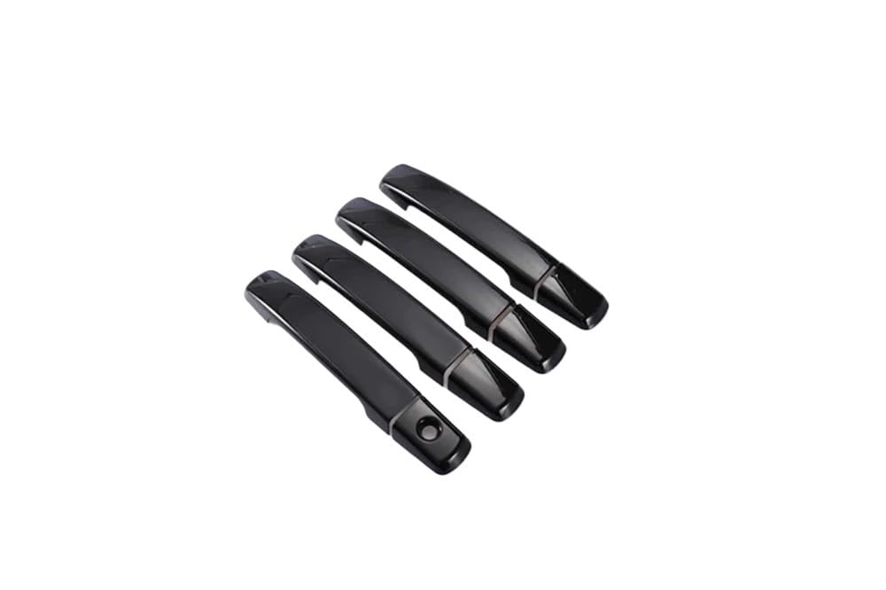 Mlhoghigd Black 0 Button Door Handle For Qashqai For J10 2007-2013 Car Door Handle Cover Stickers Styling Accessories