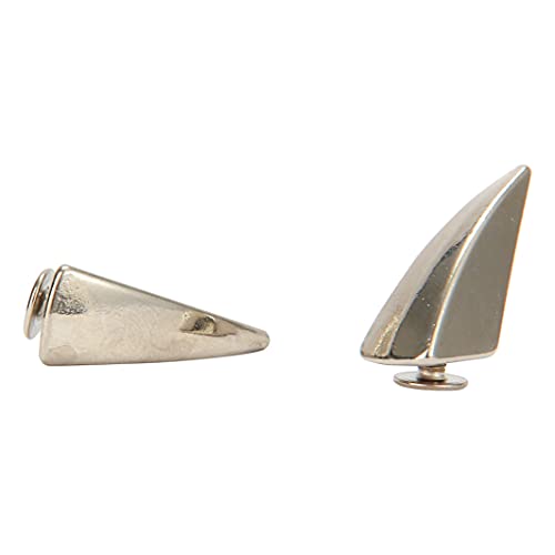 Weebee 17Mm Shark Fin Dragon Shape Claw Spikes And Cone Studs Rivets Metal Screw Back Punk Rock Diy Leather Crafting For Making Custom Leather Clothing Accessories (Silver, 20Pcs) #TOP1