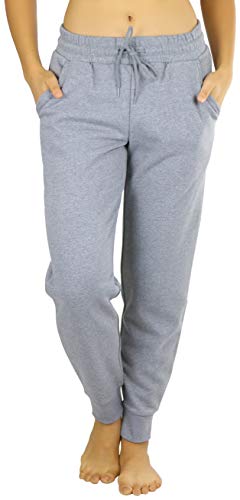 ToBeInStyle Women's Jogger Ankle Length Sweatpants - Heather Grey - S