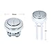 Dual Push Button Toilet Flush Valve - 38/48/58mm Replacement for One-Piece, Two-Piece, and Squatting Toilets,1pc(48cm)