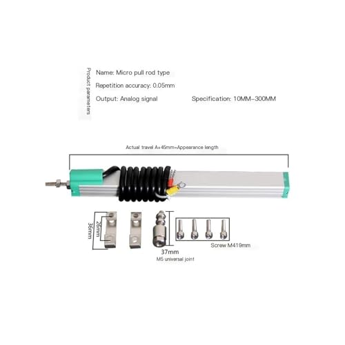 Capteur de déplacement 200mm pour réparer machine moulage injection