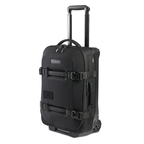 Pelican Aegis HY22 22" Wheeled Carry-On Roller Hybrid Duffel Bag, Black, Bundle with AVP-S ModPak AV Pouch and SXH5 Protective Cross Body Sling Bag2