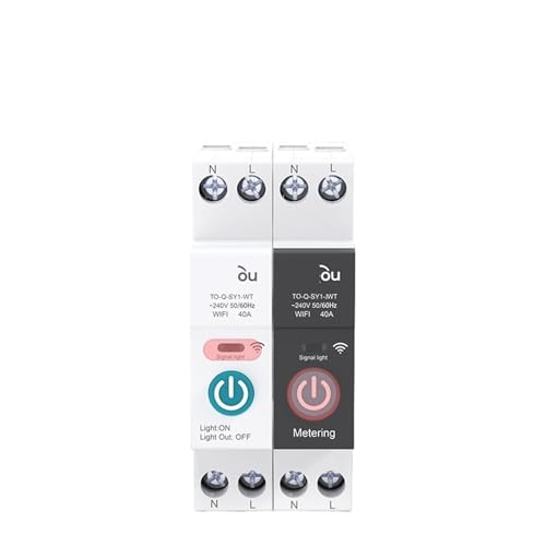 Disjoncteur 40A avec mesure Rail DIN connecté pour tableau électrique