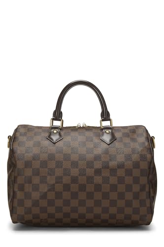 Louis Vuitton, Pre-Loved Damier Ebene Speedy Bandouliere 30, Brown
