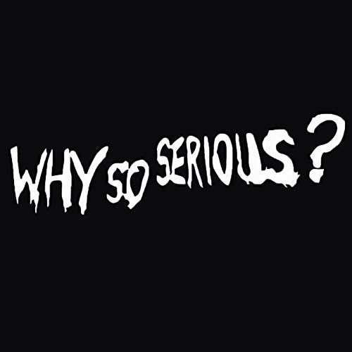 Shineweb Decal Car Why So Serious Funny Car-Styling Vehicle Reflective Decals Sticker Reusable Movable Car Stickers Decoration For Car Window Or Bumper - Red #TOP4