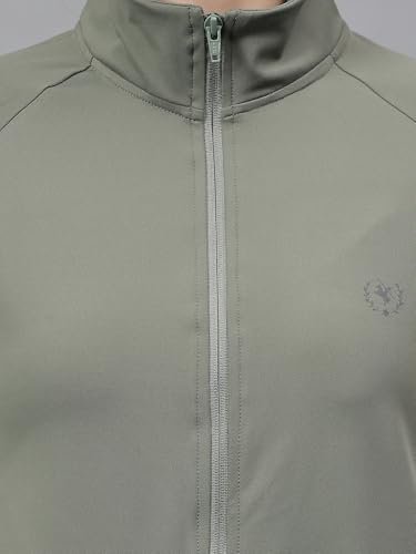 Image of Cantabil Solid Full Sleeves High Neck Regular Fit Women Casual Jacket | Casual Winter Jackets for Women | Ladies Jackets for Winter Wear (P LJKT00101 MINTGREEN)