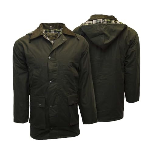 Walker and Hawkes Wax Padded Blackstone Jacket for Men