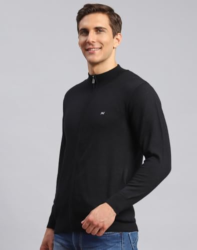 Image of Monte Carlo Men Regular Fit Full Sleeve Solid T Neck Winter Pullover (Pack of 1)