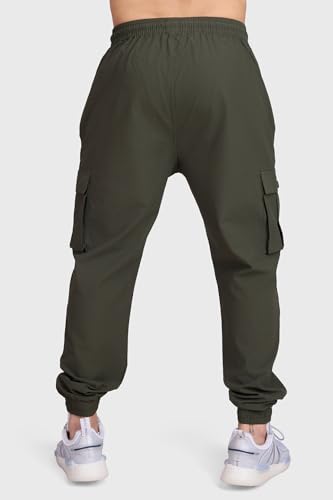 Image of FUAARK Script Regular Fit Sports and Gym Mens Cargo Joggers