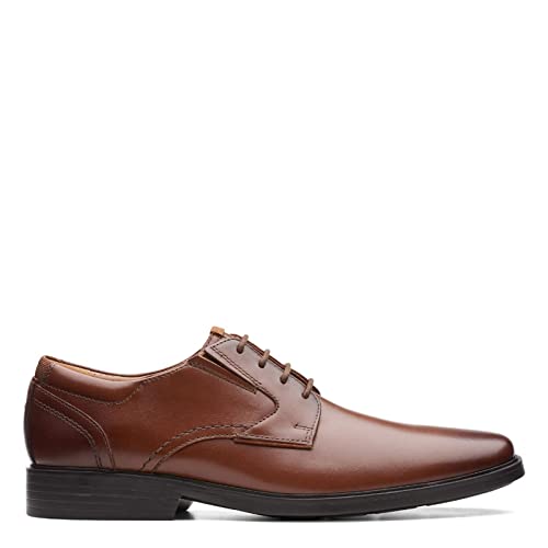 Clarks Clarks Men's Clarkslite Low Oxford, Tan Leather, 11 Wide US