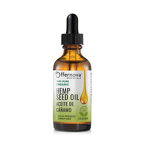 Organic Hemp Seed Oil 100% Pure - NOT CBD- Cannabis Sativa Seed Oil - Aceite de Cáñamo Virgen -Cold Pressed Prensado en Frio