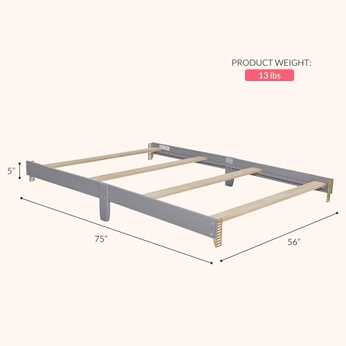 Image of Dream On Me Universal Bed Rail, Steel Grey
