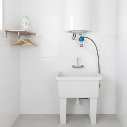 Suinga FILTRO ANTICALCARE per SCALDABAGNO. ANTICO Riscaldatori e caldaie da 1/2 "con recipiente contenitore e filtro polifosfato. Elimina la capacità di calcare - 8