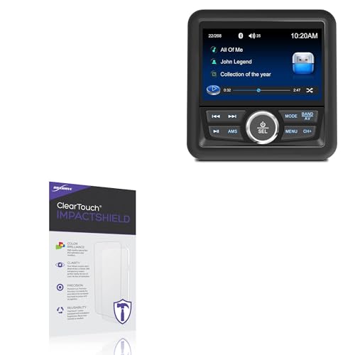 BoxWave Screen Protector Compatible With AUDIOZERONE JI8415A Display (4 in) - ClearTouch ImpactShield (2-Pack), Impenetrable Screen Protector Flexible Film