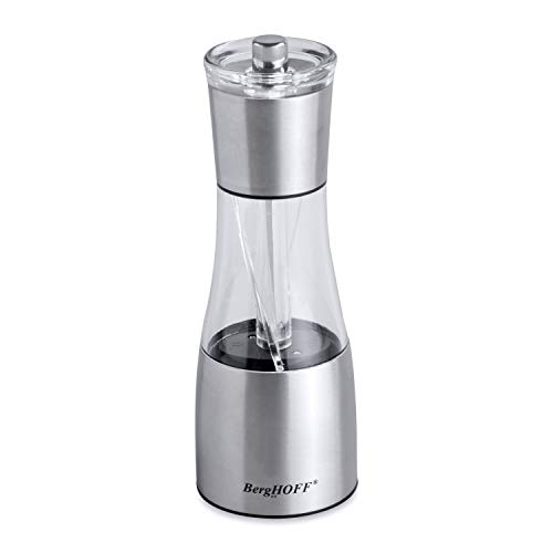 Salt and Pepper Mill Silver Stainless Steel 1 Piece