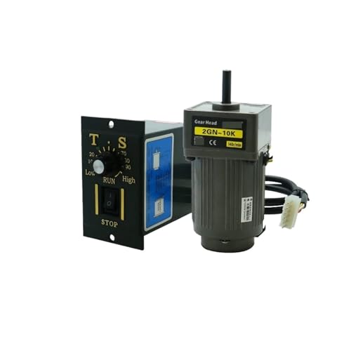 Moteur 6W AC 220V asynchrone avec régulateur de vitesse 120W arbre 8mm 0-18 RPM