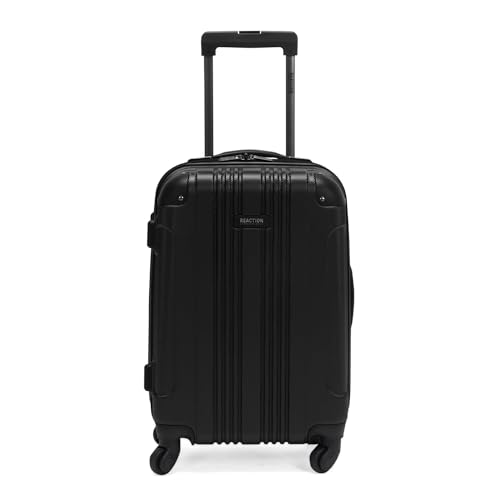Image of Kenneth Cole REACTION Out of Bounds Lightweight Hardshell 4-Wheel Spinner Luggage, Midnight Black, 20-Inch Carry On