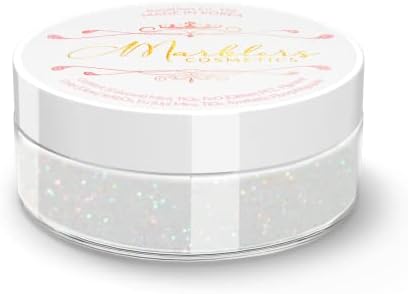 MARBLERS Cosmetic Grade Glittery Mica Powder [Black Magic] 0.14oz (4g) | Glica | Non-Toxic | Vegan | Cruelty-Free | Eyeshadow, Nail Polish, Nail Art | Festival, Rave & Party Makeup | Body & Face