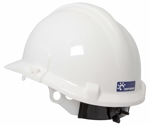 Centurion Safety Products - Classic Hard Hat with Full Peak - Wheel Ratchet - Non-Vented - White - Image 4