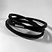 BESTORQ BB105 Rubber V-Belt, Wrapped/Hex, Black, 108" Length x 0.66" Width x 0.55" Height