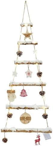 Birch Logs Wall Christmas Tree