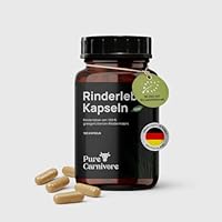 PureCarnivore - Bio Rinderleber Kapseln 180 Stück | 30-Tage-Packung | Weiderinder | Natürliches Vitamin A, B12, Eisen, B2, B3, B5, Folsäure, Kupfer | Für Keto- & Paleo-Ernährung
